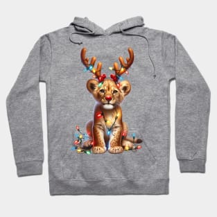 Christmas Red Nose Lion Hoodie